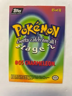 2000 Topps Pokemon Charmeleon #05 E5/12 Foil - Image 2