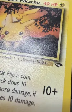 Lt. Surge's Pikachu 84/132 Gym Challenge Pokemon Card - Image 3