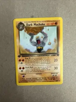 Pokemon 1st Edition Dark Machoke 40/82 Regular Team Rocket NM - Image 1