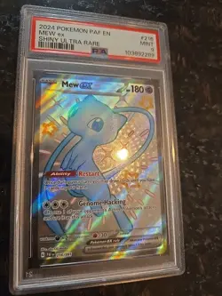 Pokemon TCG Mew ex SV: Paldean Fates Shiny Ultra Rare Holo Card 216/091 EX - Image 1