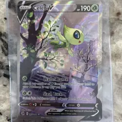 Pokemon Celebi V Full Art Ultra Rare Holo 245/264 Fusion Strike English Card - Image 1