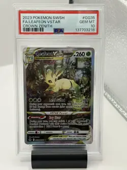 2023 Pokemon Leafeon VSTAR Crown Zenith Galarian Gallery GG35/GG70 PSA 10 GEM MT - Image 1