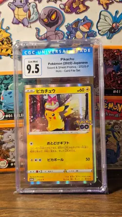 2022 Japanese Pokemon SWSH Promo Pikachu 272/S-P CGC 9.5 Holo - Image 1