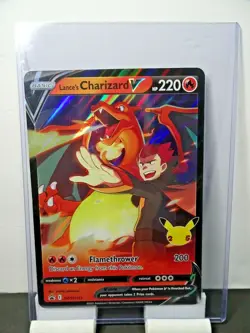 2021 JUMBO LANCE'S CHARIZARD V Celebrations 25th Holo Promo Pokemon SWSH133 NM A - Image 1