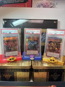 PSA 10 SET Slifer Obelisk Winged Dragon Of Ra Prismatic God Box 2020 Japan - Image 1