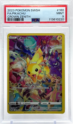 Pokemon Pikachu Crown Zenith 160/159 Secret Rare PSA 9 Mint TCG - Image 1