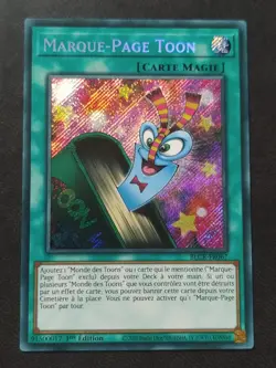 Yu-Gi-Oh ! - Marque-Page Toon - BLCR-FR067 - Secret Rare - Image 1
