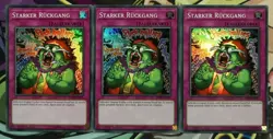 3x Starker Ruckgang MYFI-DE059 SUPER RARE 1.AUFLAGE DEUTSCH PLAYSET NM Yu-Gi-Oh - Image 1