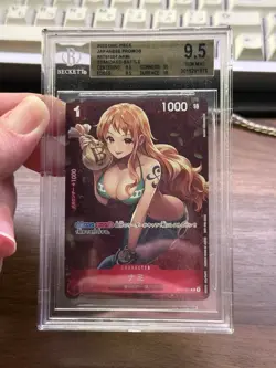 One Piece Nami Promo Standard Battle Japanese ST01-001 BGS 9.5 GEM MNT PROMO - Image 1