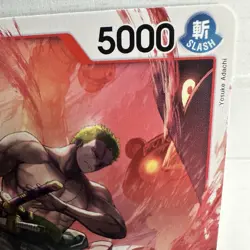 Roronoa Zoro ST21-015 SR, RED STRAW HAT logo 2, One Piece Card, Yosuke Adachi - Image 4