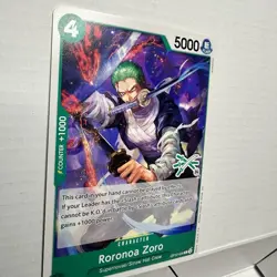 Roronoa Zoro OP12-036 C, GREEN 3 SWORD LOGO 24, one piece card, NIJIMAARC - Image 2