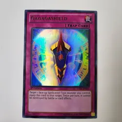 ( GAGAGASHIELD ) - Ultra Rare - ZTIN-EN005 - 1st NM - Yu-Gi-Oh Zexal Collection - Image 1