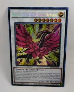 YU-GI-OH! Black Rose Moonlight Dragon. RA03-EN038. 1st Edition Secret Rare Card - Image 1