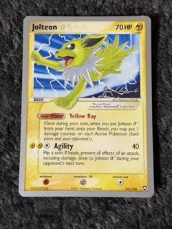 Pokemon Jolteon TCG Gold Star 101/108 World Championships 2008 - Image 1