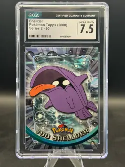 2000 Topps Pokemon Chrome Series 2 Shellder #90 CGC 7.5 NRMT+ - Image 1