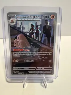 Pokemon Team Rocket's Dugtrio Me: Ascended Heroes Full Art Rare 239/217 100 HP - Image 1