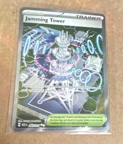 Pokemon Jamming Tower Trainer Hyper Rare Holo Sv10 Destined Rivals 243/182 - Image 1
