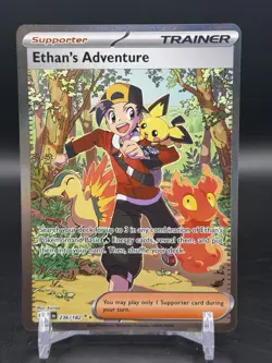 Pokemon Ethan's Adventure 236/182 Special Illustration Rare Destined Rivals NM - Image 1