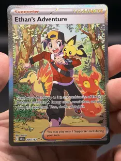 Pokemon Ethan's Adventure 236/182 Special Illustration Rare Destined Rivals NM - Image 3