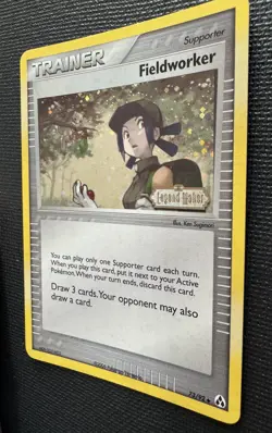 Pokemon Trainer Fieldworker Reverse Holo 73/92 Stamped Ex Legend Maker NM SwirlU - Image 5