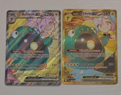 Pokemon TCG Ionos Bellibolt Ex X2 188/159 & 172/159 Full Arts Journey Together - Image 1