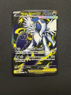 Pokemon TCG Mega Absol ex 161/132 Me01: Mega Evolution Ultra Rare Near Mint - Image 1
