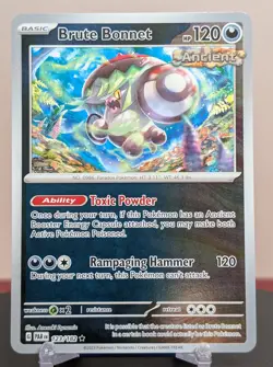 Pokemon Brute Bonnet #123/182 English Paradox Rift Reverse Holo - Image 1