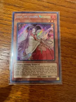 Yugioh Dakki, the Graceful Mayakashi HISU-EN027 Secret Rare​ 1st Edition NM - Image 1