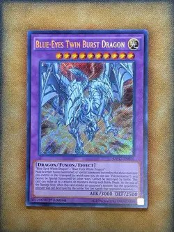 Yugioh Blue-Eyes Twin Burst Dragon MP17-EN056 Secret Rare 1st Ed NM - Image 1