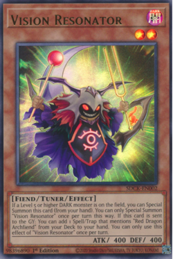 Vision Resonator - SDCK-EN002 - Ultra Rare 1st Edition - Near Mint YuGiOh - Image 1