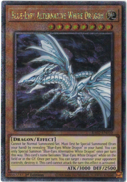 Yu-Gi-Oh! Blue-Eyes Alternative White Dragon 1st Edition Quarter Century Rare - Image 1