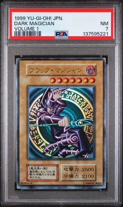 1999 YU-GI-OH! JPN VOLUME 1 DARK MAGICIAN PSA 7 - Image 1