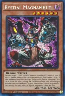 *** BYSTIAL MAGNAMHUT *** 1ST EDITION PRISMATIC SECRET RARE MP23-EN157 YUGIOH! - Image 1
