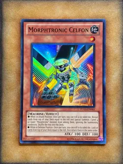 Yugioh Morphtronic Celfon TU03-EN003 Super Rare LP - Image 1
