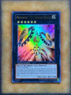 Yugioh Number 72: Shogi Rook YZ05-EN001 Ultra Rare Limited Edition NM - Image 1