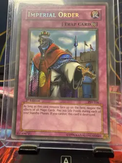 Yugioh Imperial Order PSV-104 1st Edition Secret Rare LP - Image 1