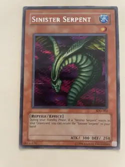 Sinister Serpent SDD-002 Stairway Destined Yu-Gi-Oh! Prismatic Secret Rare LP - Image 1