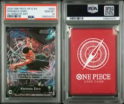 2025 One Piece OP12 Roronoa Zoro Leader Alternate Art PSA 10 GEM MINT #020 - Image 1