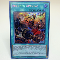 2x LOT Yugioh Branded Opening RA03-EN070 1st Edition Secret Rare Holo - NM-MINT - Image 1