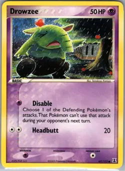 Drowzee 67/113 Non Holo Delta Species - Pokemon Card - NM - Image 1
