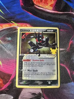 Pokemon TCG Greninja Gold Star SWSH144 Celebrations Card Mint - Image 1