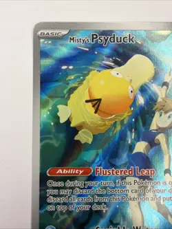 Pokemon TCG Misty’s Psyduck Destined Rivals 193/182 Illustration Rare Card NM* - Image 3