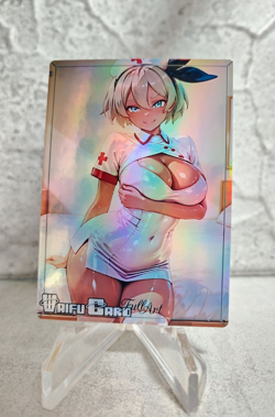 Bea Trading Card Waifu Goddess Story Anime Girl holo Karte Manga Full Art - Image 1