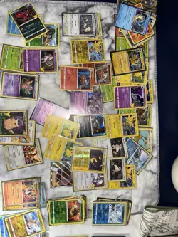 Pokemon TCG Mixed Card Lot Pikachu Mew Ditto Porygon-Z Machamp Foil Regular - Image 3