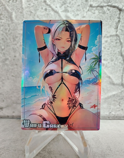 Rosanna Nikke Trading Card Waifu Goddess Story Anime Girl holo Karte Manga Art - Image 1
