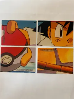 2000 Topps Pokemon Sticker & Puzzle Card Lot Pikachu Ash Caterpie Evolution - Image 2