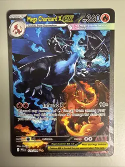 Pokemon TCG Mega charizard x ex 125/094 phantasmal flames Full Art Card Ungraded - Image 1