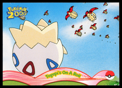 Togepi's On A Roll #1 Topps Blue Label Pokemon 2000 Card - Image 1