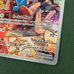 POKEMON CENTER LP Team Rocket’s Wobbuffet SVP 203 Destined Rivals Pokemon Card - Image 3