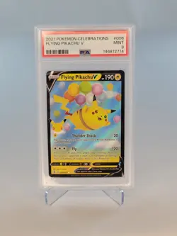 2021 Pokemon Celebrations Flying Pikachu V #006 PSA 9 MINT Holo Pokemon Card - Image 4
